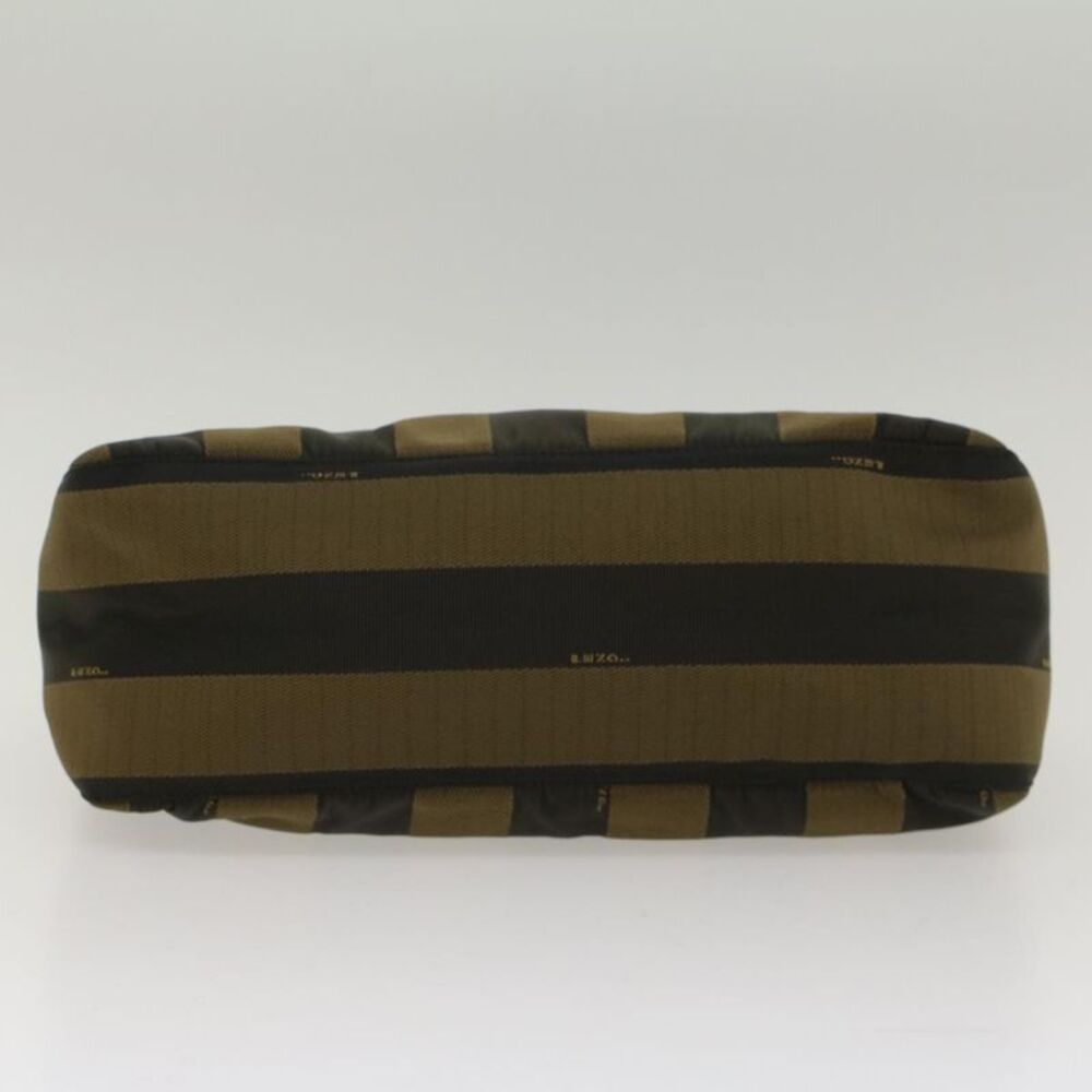 Fendi Pequin Brown Synthetic Shoulder Bag (Pre-Owned) - Picture 3 of 12